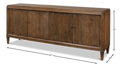 Sarreid Ltd - Deco Wall Sideboard in Brown - 52758 view 13