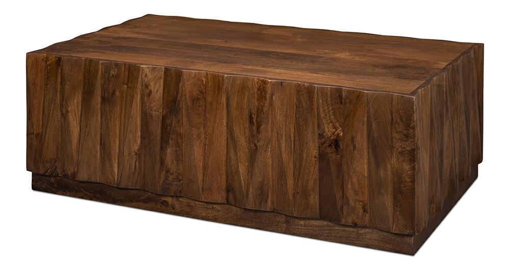 Sarreid Ltd - Denali Rectangle Cocktail Table - Brown - 53857 veiw 1