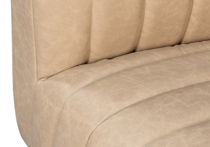 Sarreid Ltd - Denys Leather Sofa, Cappuccino White in White - 54244-CW view 5