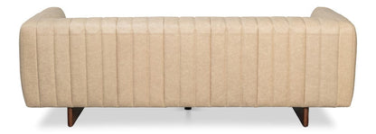 Sarreid Ltd - Denys Leather Sofa, Cappuccino White in White - 54244-CW view 7