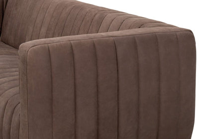 Sarreid Ltd - Denys Leather Sofa, Scotland Grey in Grey - 54244 view 4