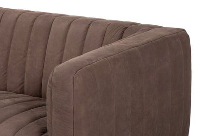 Sarreid Ltd - Denys Leather Sofa, Scotland Grey in Grey - 54244 view 5