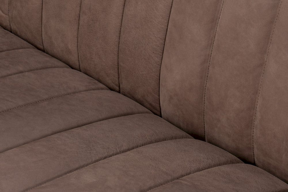 Sarreid Ltd - Denys Leather Sofa, Scotland Grey in Grey - 54244 view 9