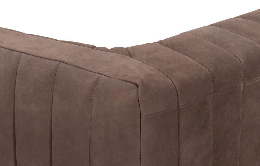 Sarreid Ltd - Denys Leather Sofa, Scotland Grey in Grey - 54244 view 11