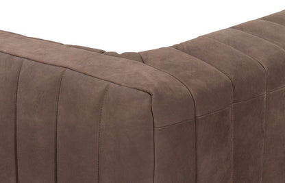Sarreid Ltd - Denys Leather Sofa, Scotland Grey in Grey - 54244 view 11