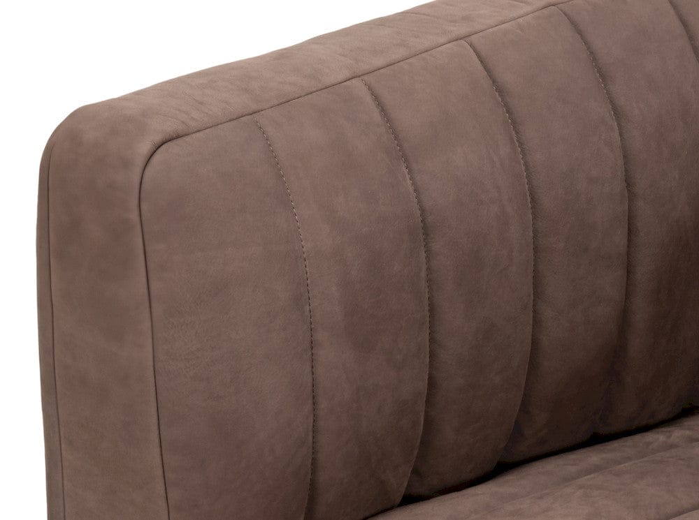 Sarreid Ltd - Denys Leather Sofa, Scotland Grey in Grey - 54244 view 12