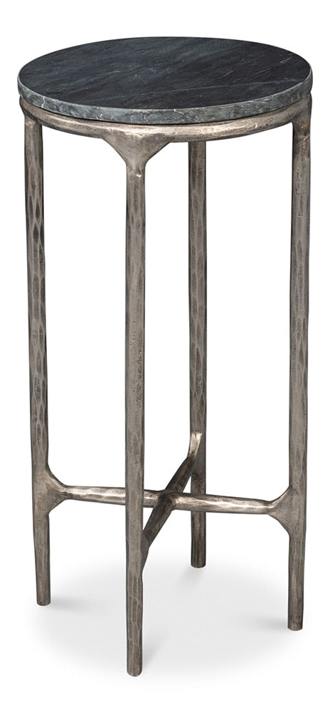Sarreid Ltd - Derrick Iron End Table With Marble Top - 53939 veiw 1