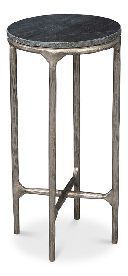 Sarreid Ltd - Derrick Iron End Table With Marble Top - 53939 veiw 1