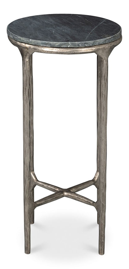 Sarreid Ltd - Derrick Iron End Table With Marble Top - 53939 veiw 2
