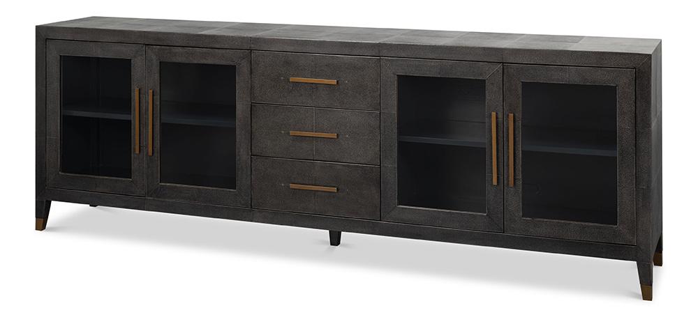 Sarreid Ltd - Desmond Sideboard,Shagreen,Antique Grey - 54253-31 veiw 1