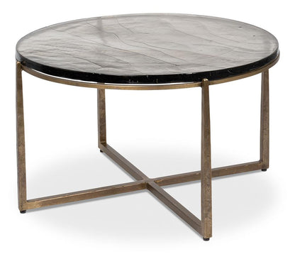 Sarreid Ltd - Dorsey Round Coffee Table - BRONZE - 53951 veiw 1