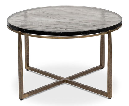Sarreid Ltd - Dorsey Round Coffee Table - BRONZE - 53951 veiw 2
