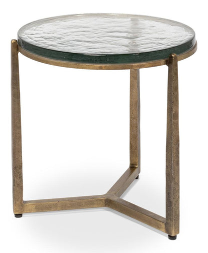 Sarreid Ltd - Dorsey Round Side Table - BRONZE - 53950 veiw 1