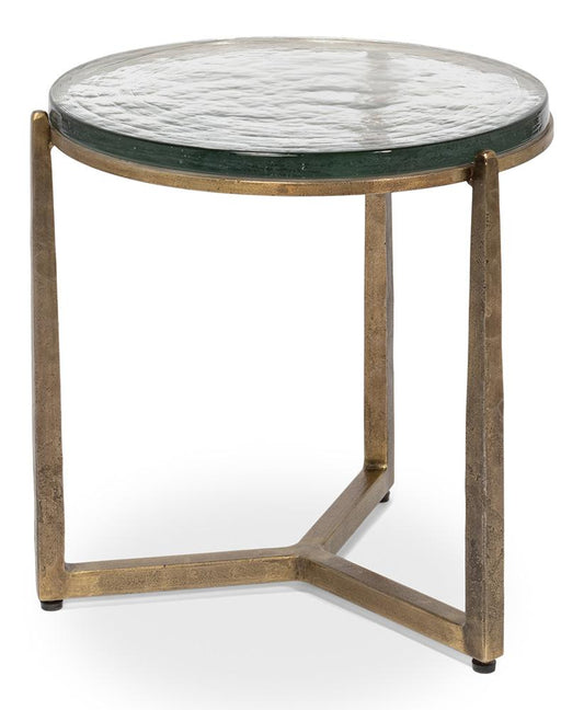Sarreid Ltd - Dorsey Round Side Table - BRONZE - 53950 veiw 1