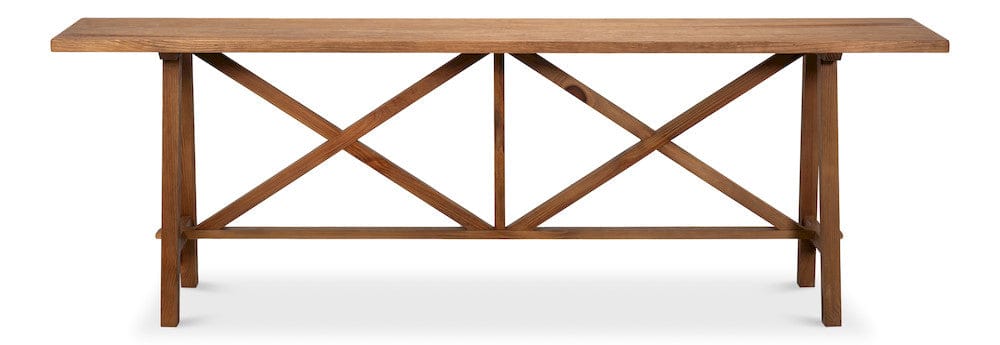 Sarreid Ltd - Double X Base Sofa Table in Natural - 54318 view 2