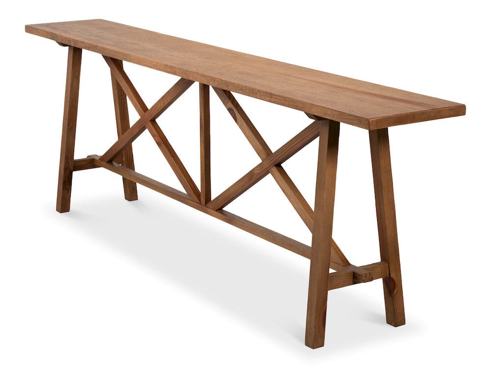 Sarreid Ltd - Double X Base Sofa Table in Natural - 54318 view 3