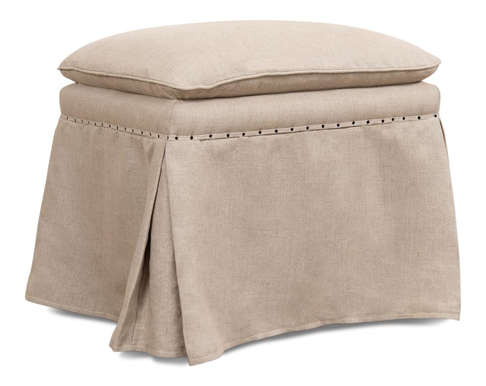 Sarreid Ltd - Draped Ottoman (Set of 2) - 27719 veiw 1