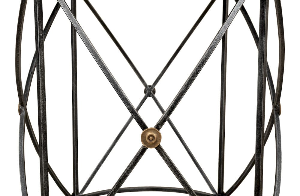 Sarreid Ltd - Drum & Fife Lamp Table, Aged Wht Marble in Grey - 27885 view 13