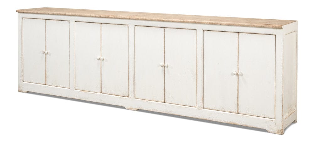 Sarreid Ltd - Eight Is Enough Sideboard,Whitewash in White - 40427-1 view 1