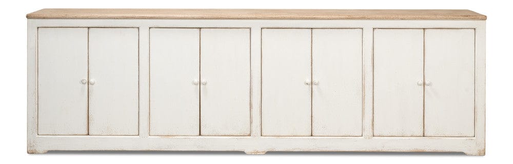 Sarreid Ltd - Eight Is Enough Sideboard,Whitewash in White - 40427-1 view 2