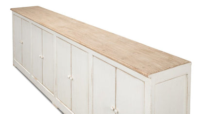 Sarreid Ltd - Eight Is Enough Sideboard,Whitewash in White - 40427-1 view 4