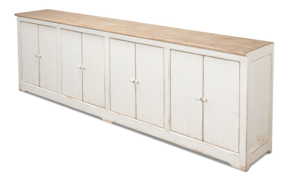 Sarreid Ltd - Eight Is Enough Sideboard,Whitewash in White - 40427-1 view 16