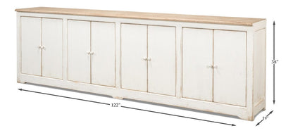 Sarreid Ltd - Eight Is Enough Sideboard,Whitewash in White - 40427-1 view 17