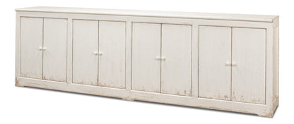 Sarreid Ltd - Eight Is Enough Sideboard, Whitewash in White - 53045 view 1