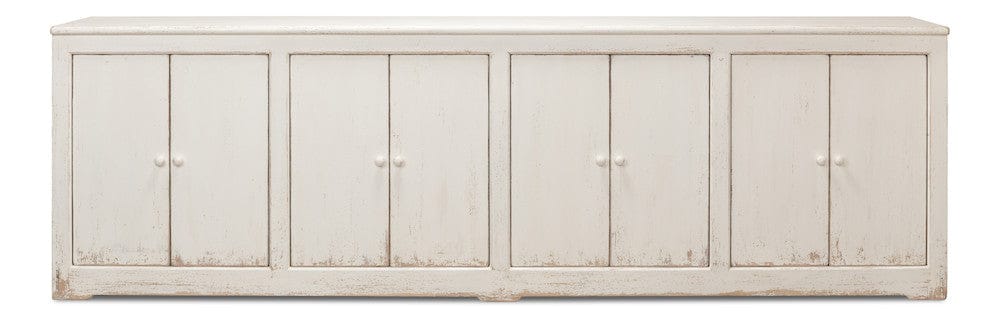 Sarreid Ltd - Eight Is Enough Sideboard, Whitewash in White - 53045 view 2