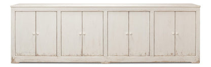 Sarreid Ltd - Eight Is Enough Sideboard, Whitewash in White - 53045 view 2