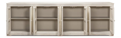 Sarreid Ltd - Eight Is Enough Sideboard, Whitewash in White - 53045 view 3