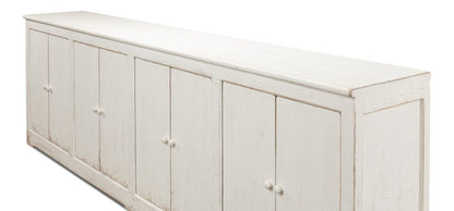 Sarreid Ltd - Eight Is Enough Sideboard, Whitewash in White - 53045 view 4