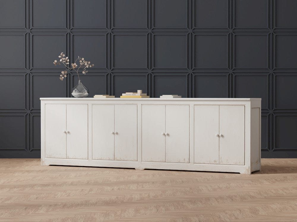 Sarreid Ltd - Eight Is Enough Sideboard, Whitewash in White - 53045 view 7