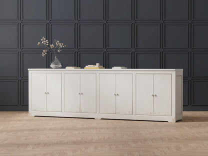Sarreid Ltd - Eight Is Enough Sideboard, Whitewash in White - 53045 view 7
