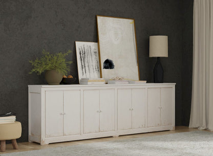 Sarreid Ltd - Eight Is Enough Sideboard, Whitewash in White - 53045 view 8