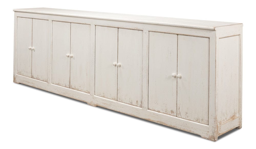 Sarreid Ltd - Eight Is Enough Sideboard, Whitewash in White - 53045 view 14
