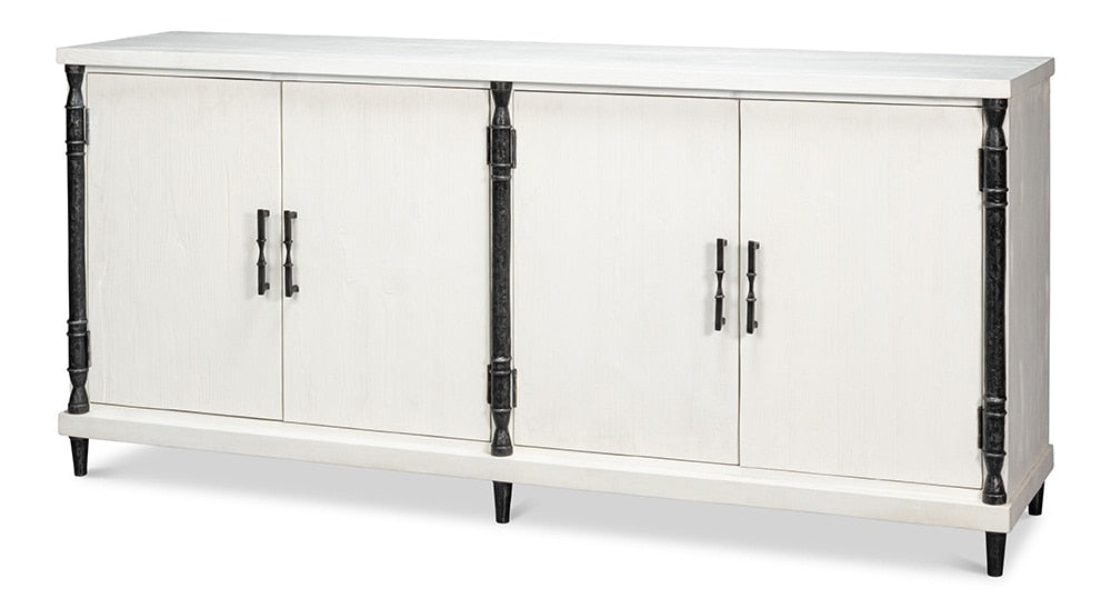Sarreid Ltd - Elegance Credenza - White - 53760 veiw 1