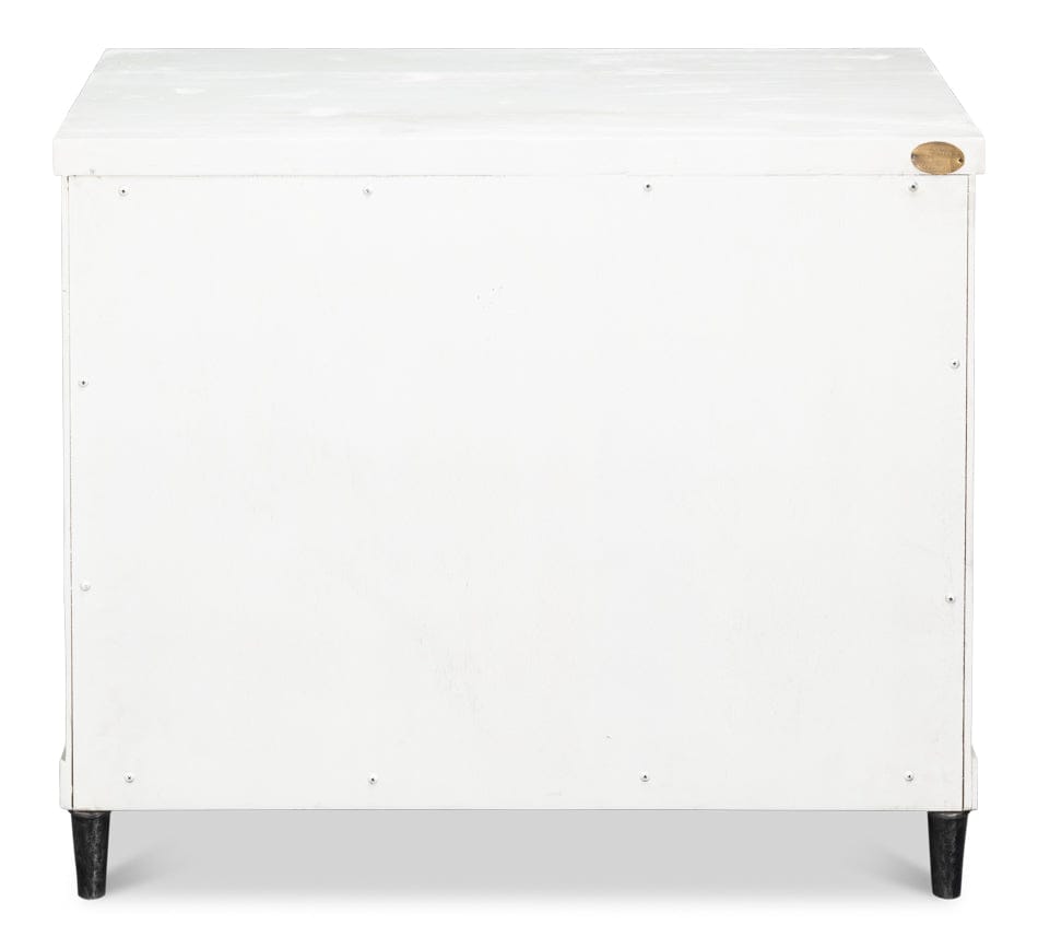 Sarreid Ltd - Elegance Nightstand in White - 53762 view 5