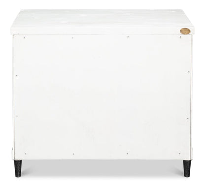 Sarreid Ltd - Elegance Nightstand in White - 53762 view 5