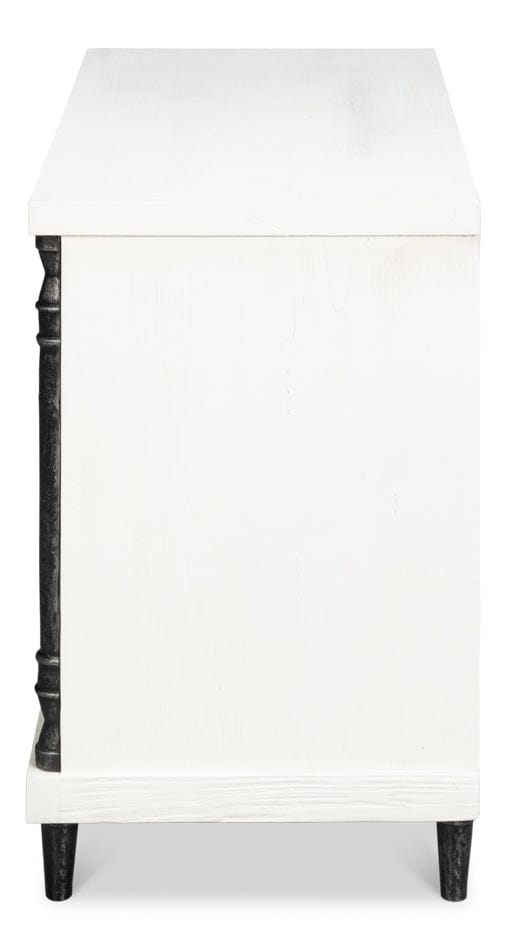 Sarreid Ltd - Elegance Nightstand in White - 53762 view 6