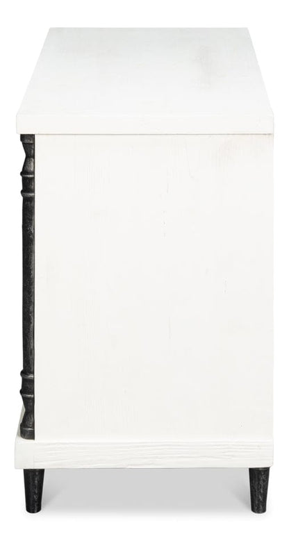 Sarreid Ltd - Elegance Nightstand in White - 53762 view 6