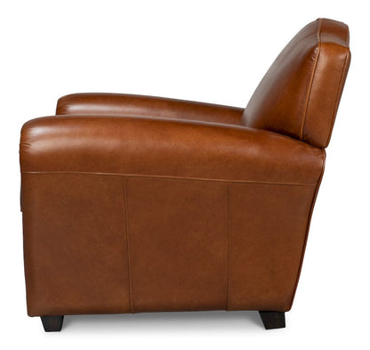 Sarreid Ltd - Elite French Club Chair in Brown - 40802 view 3