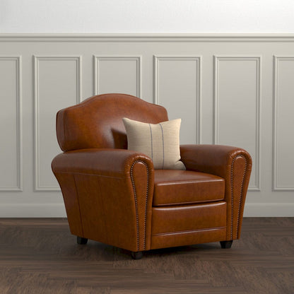 Sarreid Ltd - Elite French Club Chair in Brown - 40802 view 7