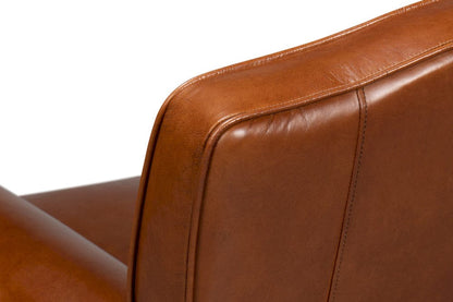 Sarreid Ltd - Elite French Club Chair in Brown - 40802 view 9