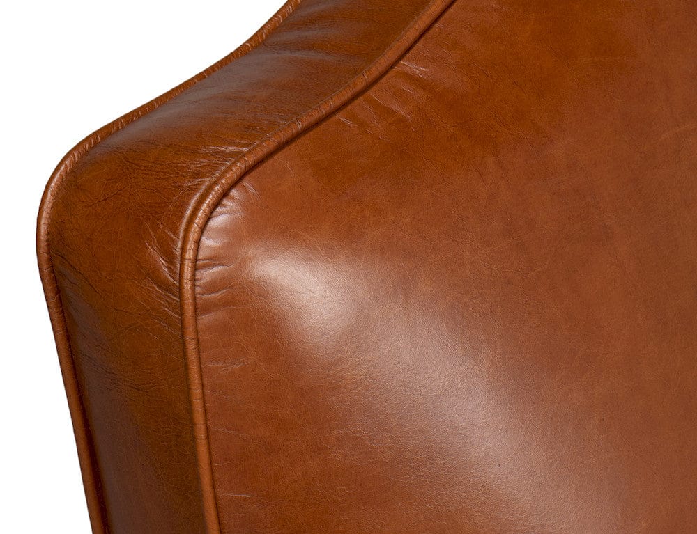 Sarreid Ltd - Elite French Club Chair in Brown - 40802 view 11