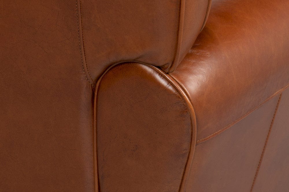 Sarreid Ltd - Elite French Club Chair in Brown - 40802 view 12