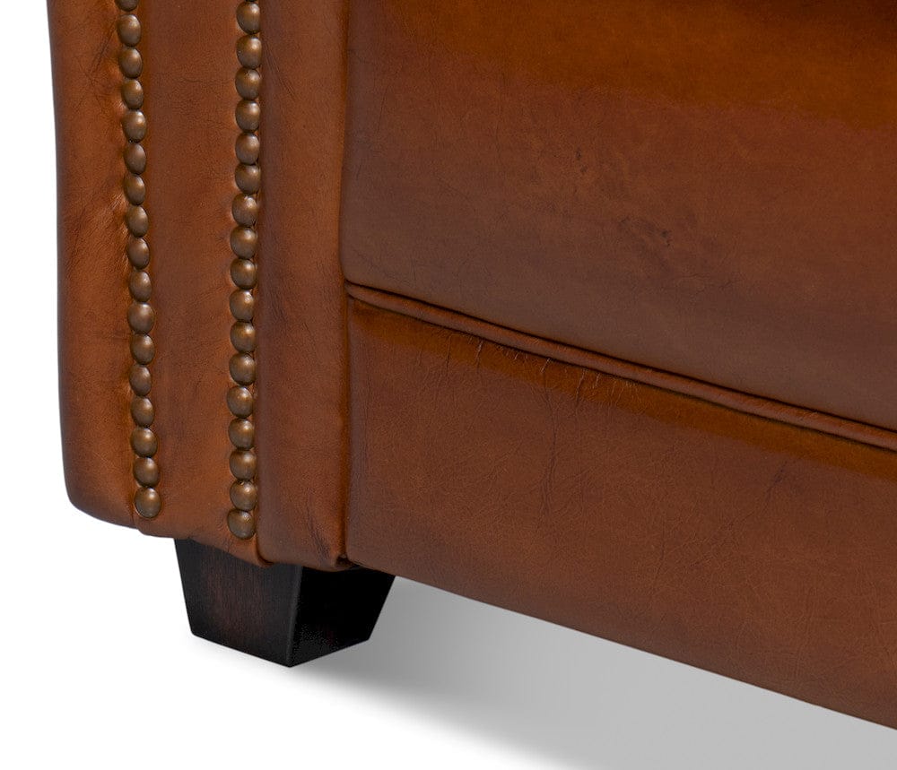 Sarreid Ltd - Elite French Club Chair in Brown - 40802 view 13