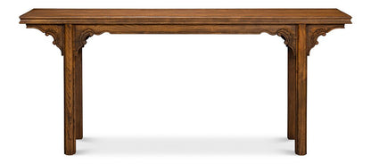 Sarreid Ltd - Equestrian Console Table - Brown - 53722-J veiw 2