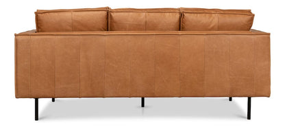 Sarreid Ltd - Esprit Leather Sofa in Brown - 53522 view 7