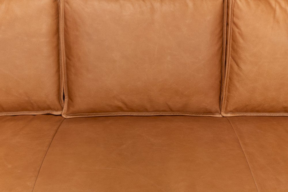 Sarreid Ltd - Esprit Leather Sofa in Brown - 53522 view 11